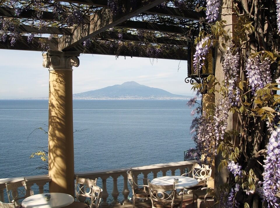 View of Mount Vesuvius - Naples, Italy