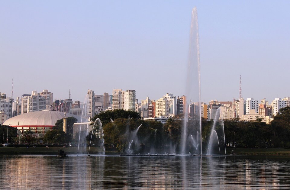 Lake inside Ibirapuera Park, São Paulo