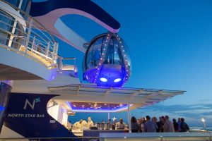 North Star- a glass capsule hoisted above cruise ship for ultimate view