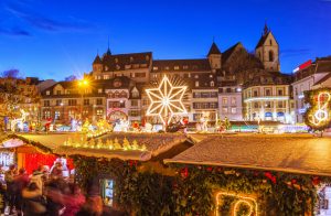 Basel Christmas market along the Rhine