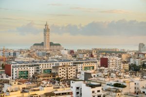 Casablanca, Morocco with Hassan II Mosque