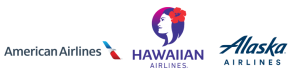 American Airlines Hawaiian Airlines Alaska Airlines logo
