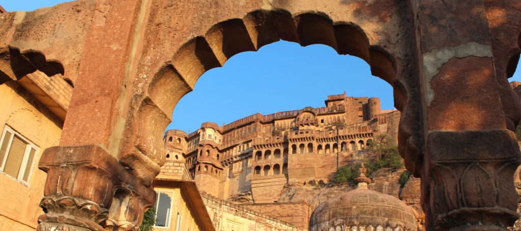 Mehrangarh Fort in India where the prison scenes in Batman the Dark Night Rises where you can tour the movie locations and film locations with Jaya Travel & Tours On Location series.
