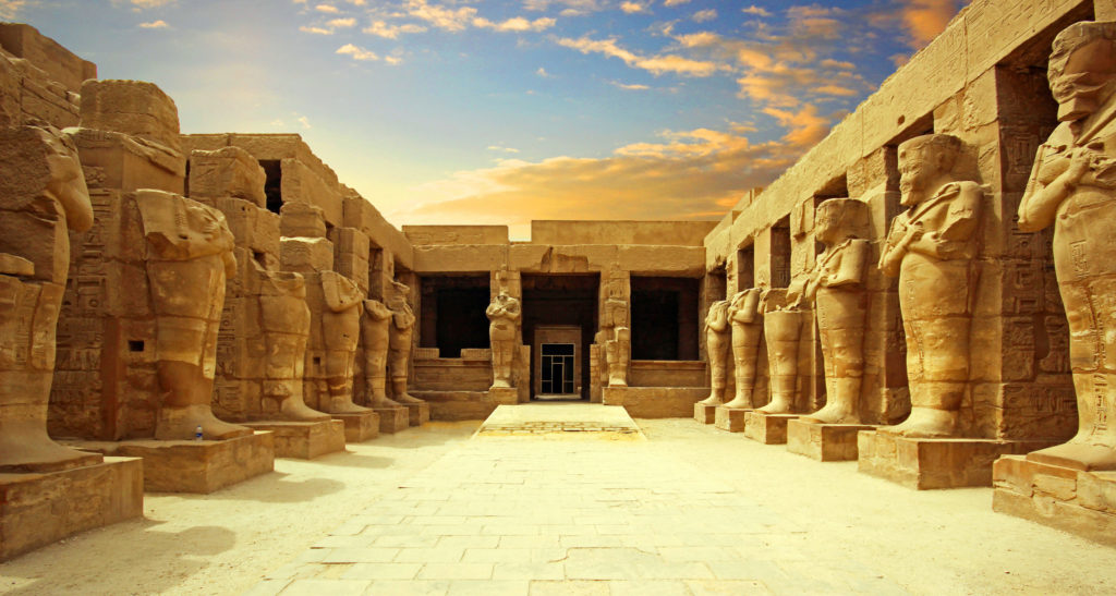 a landscape view of the temple of luxor in egypt, one of the movie locations of the mummy brought to you by Jaya Travel.