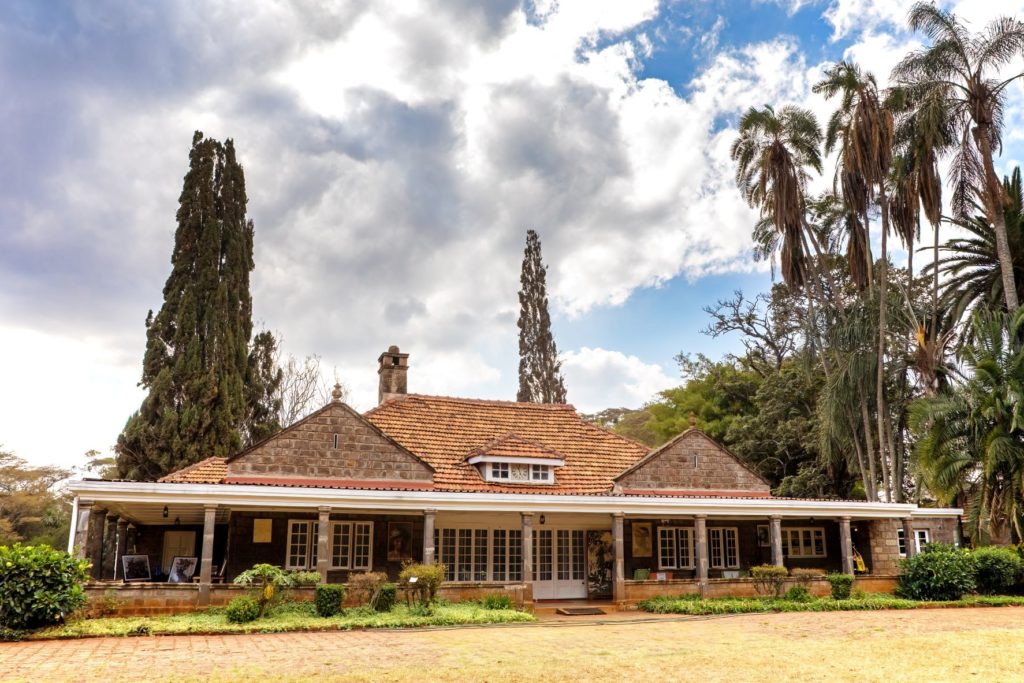 The house and present day museum of legendary author Karen Blixen, Out Of Africa, at the foot of the Ngong Hills.
