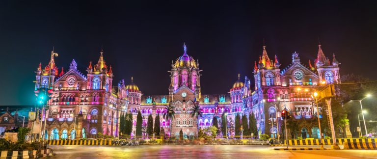 the Chhatrapati Shivaji Terminus train station in india where Jaya Travel can take you to tour the movie locations from slumdog millionaire in the series On Location.