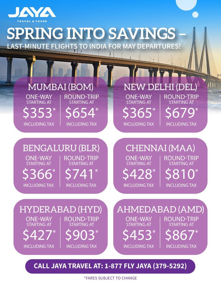 Spring DTW to India Fares Flyer_All Fares