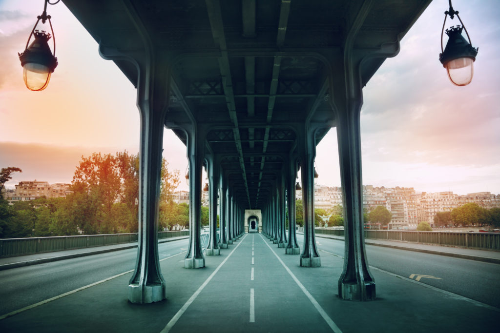 The Pont de Bir-Hakeim bridge in Paris, France where inception used the city as a film location and you can tour with jaya travel & tours.