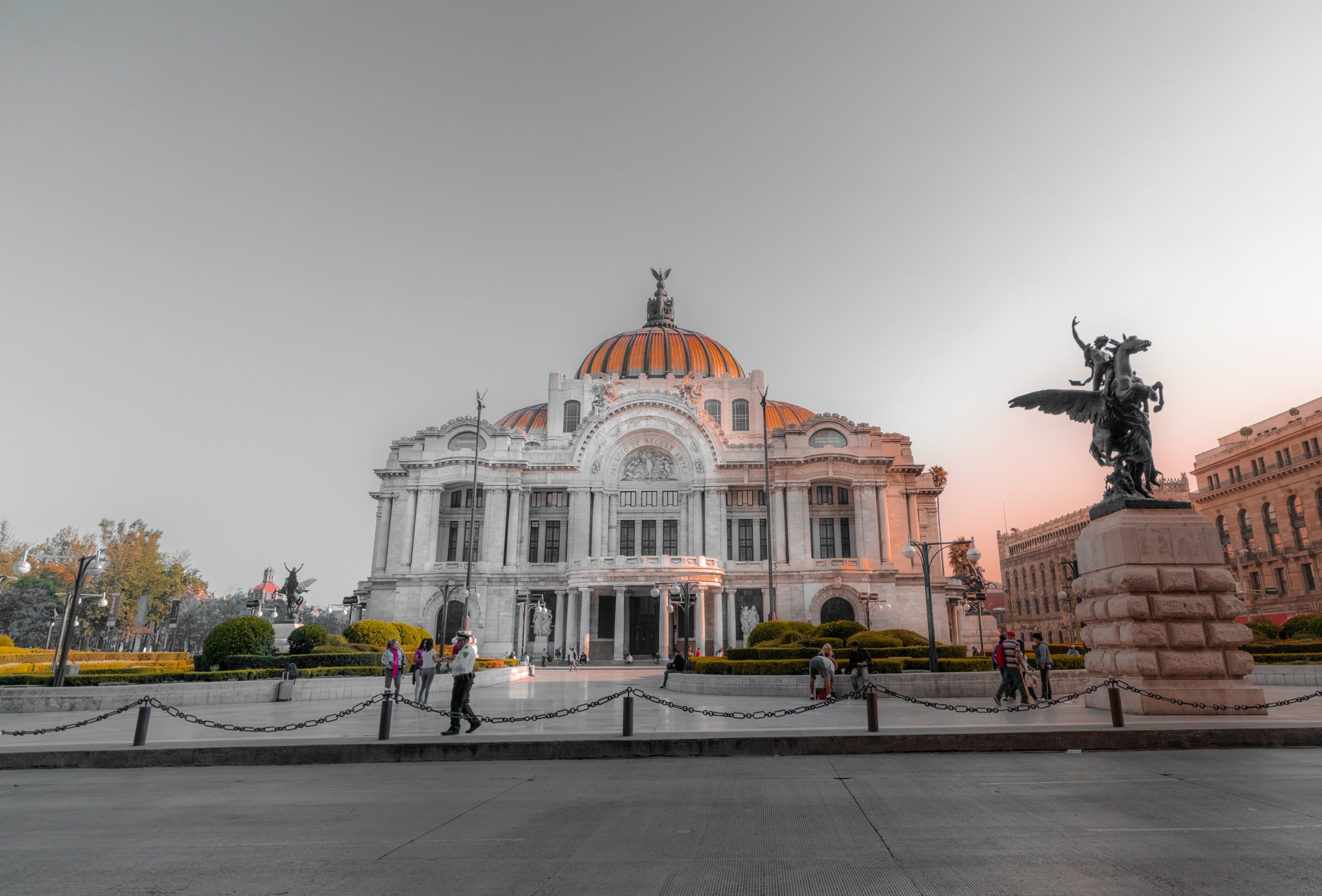 The historic center of Mexico city, Mexico where multiple movies have been filmed, including in the James Bond film locations.