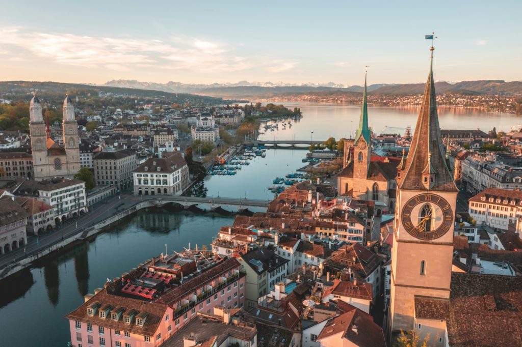 Top 5 Travel Destinations for Retirees blog- Picture of Zurich from Jaya Travel & Tours blog