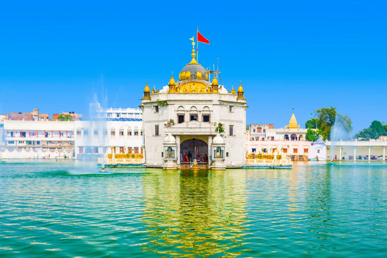 The Durgiana Temple in Amritsar, Punjab, India on Jaya Travel & Tours Gurudwara Sikh Pilgrimage tour.