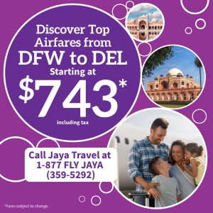 Discover top airfares from DFW to DEL starting at $743 including tax.