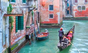 Featured in Jaya Travel's 11-day Europe tour, Exclusive Europe, this image shows a Venetian gondola ride in Venice.