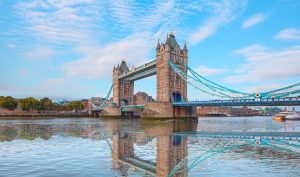 Featured in Jaya Travel's (10-day Europe tour, Grand Fascinating Europe; the 13-day Europe tour, Grand Exclusive Europe; 15-day Europe tour, Grand Wonders of Europe) this image shows the Tower Bridge in London.